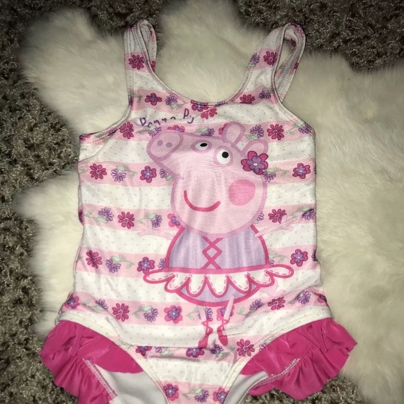 peppa pig bathing suit 4t